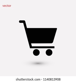 shopping cart icon, Vector EPS 10 illustration style