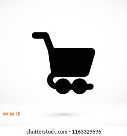 shopping cart icon, Vector EPS 10 illustration style