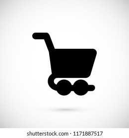 shopping cart icon, Vector EPS 10 illustration style