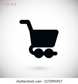 shopping cart icon, Vector EPS 10 illustration style
