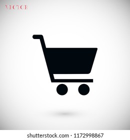 shopping cart icon, Vector EPS 10 illustration style