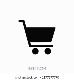 shopping cart icon, Vector EPS 10 illustration style