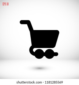 shopping cart icon, Vector EPS 10 illustration style
