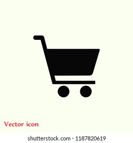 shopping cart icon, 

Vector EPS 10 illustration style