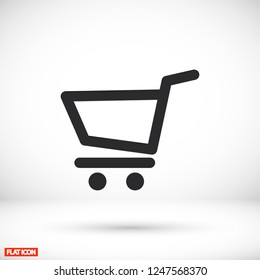 shopping cart . icon. Vector Eps 10