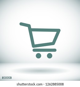 shopping cart . icon. Vector Eps 10