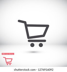 shopping cart . icon. Vector Eps 10