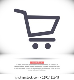 shopping cart . icon. Vector Eps 10