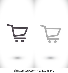 shopping cart . icon. Vector Eps 10