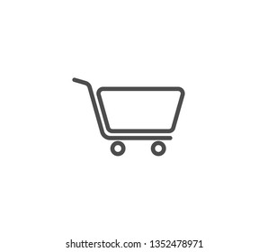 Shopping cart icon . Vector . EPS 10