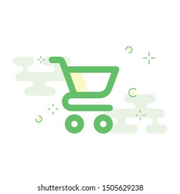 Shopping cart icon Vector EPS 10