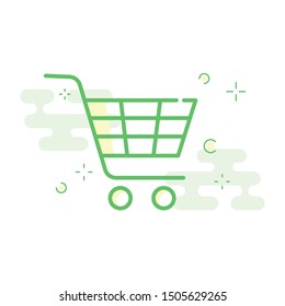 Shopping cart icon Vector EPS 10