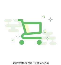 Shopping cart icon Vector EPS 10
