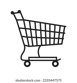 shopping cart icon vector, eps 10