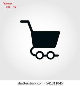 shopping cart icon, Vector EPS 10 illustration style