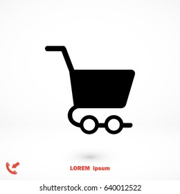 shopping cart icon, Vector EPS 10 illustration style