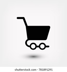shopping cart icon, Vector EPS 10 illustration style