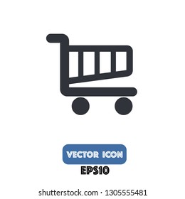 shopping cart icon, shopping cart vector eps10