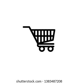 Shopping Cart icon vector. Flat design style on white background.