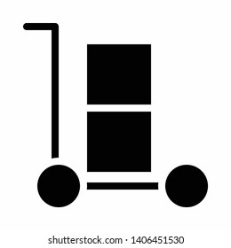 Shopping Cart icon vector, Flat icon shop cart symbol