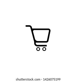 Shopping Cart icon vector . Flat icon shopping cart Sign/Symbol vector isolated