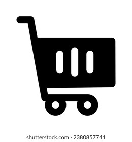 Shopping Cart Icon Vector. Flat design style vector illustration