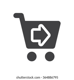 Shopping Cart Icon vector flat design