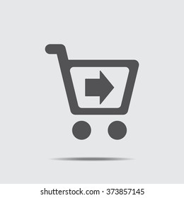 Shopping Cart Icon vector flat design