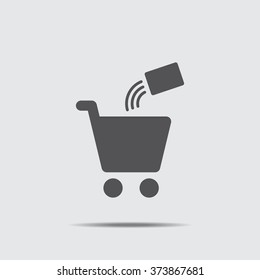 Shopping Cart Icon vector flat design
