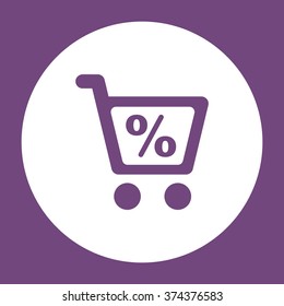 Shopping Cart Icon vector flat design