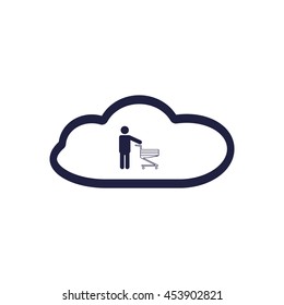 Shopping cart Icon, vector, icon flat 