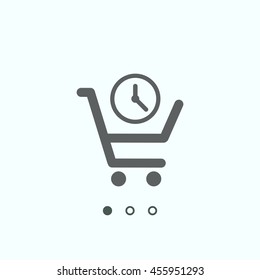 Shopping cart Icon, vector, icon flat 