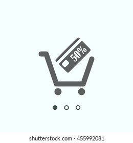 Shopping cart Icon, vector, icon flat 