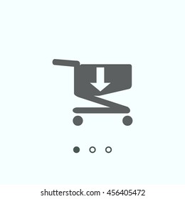 Shopping cart Icon, vector, icon flat 