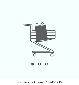 Shopping cart Icon, vector, icon flat
