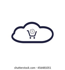 Shopping cart Icon, vector, icon flat 
