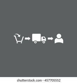 Shopping cart Icon, vector, icon flat 