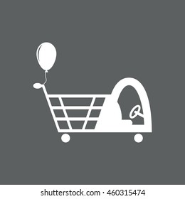 Shopping cart Icon, vector, icon flat 