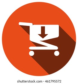 Shopping cart Icon, vector, icon flat 