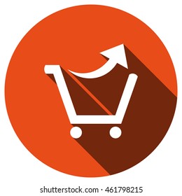 Shopping cart Icon, vector, icon flat 
