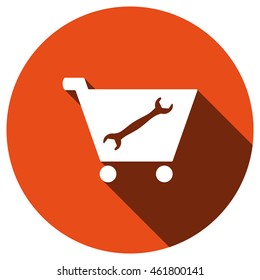 Shopping cart Icon, vector, icon flat 