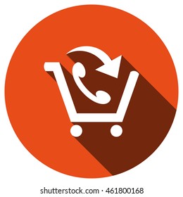 Shopping cart Icon, vector, icon flat 