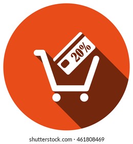 Shopping cart Icon, vector, icon flat 