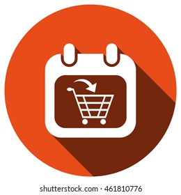 Shopping cart Icon, vector, icon flat 