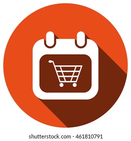 Shopping cart Icon, vector, icon flat 