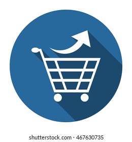 Shopping cart Icon, vector, icon flat 