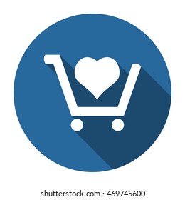 Shopping cart Icon, vector, icon flat 