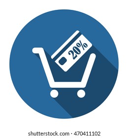 Shopping cart Icon, vector, icon flat 