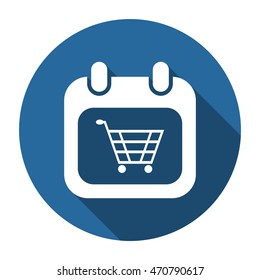 Shopping cart Icon, vector, icon flat 
