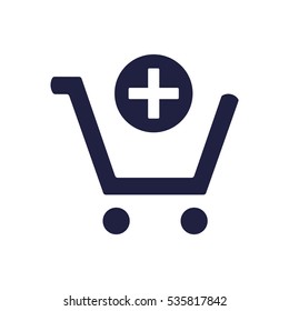 Shopping Cart Icon, Vector flat design style